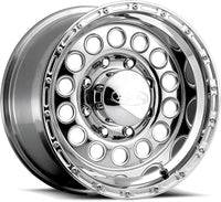 Thumbnail for Raceline 887 Rock Crusher 15x8in / 5x114.3 BP / -32mm Offset / 83.82mm Bore - Polished Wheel