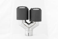 Thumbnail for MBRP Universal Carbon Fiber Dual Tip 4in OD/2.5in Inlet