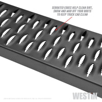 Thumbnail for Westin Grate Steps Running Boards 68 in - Textured Black