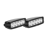 Thumbnail for Westin Fusion5 LED Light Bar Single Row 5.5 inch Flex w/3W Epistar (Set of 2) - Black