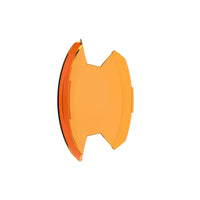 Thumbnail for KC HiLiTES SlimLite 8in. LED Light Shield (Shield Only) - Amber