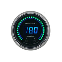 Thumbnail for Autometer 52.4mm Black Switchable 0-100 Fuel Level / 8-18V Voltmeter Cobalt Elite Digital Gauge