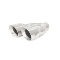 Thumbnail for Mishimoto Universal Steel Muffler Tip 2.5in Inlet Dual Y Polished