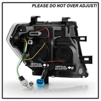 Thumbnail for Spyder Apex 05-08 Nissan Frontier High-Power LED Module Headlights - Black (PRO-YD-NF05AP-SEQGR-BK)