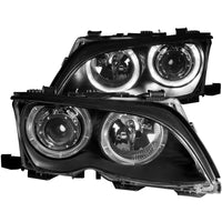 Thumbnail for ANZO 2002-2005 BMW 3 Series E46 Projector Headlights w/ Halo Black