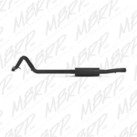 Thumbnail for MBRP 12 Jeep Wrangler/Rubicon 3.6L V6 Cat Back Single Rear Exit Off-Road Black Exhaust