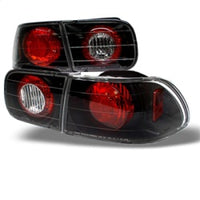 Thumbnail for Spyder Honda Civic 92-95 2/4DR Euro Style Tail Lights Black ALT-YD-HC92-24D-BK
