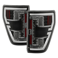 Thumbnail for Spyder 21-23 Ford F150 (Halogen w/ Blind Spot) Full LED Tail Lights - Black (ALT-YD-FF15021HALBS-BK)