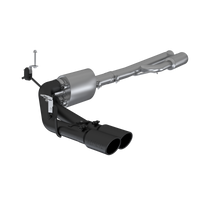Thumbnail for MBRP 2019+ Chevrolet Silverado 1500 4.5L/5.3L Pre-Axle Dual Side Exite w/ 4in OD Tip- Black Coated