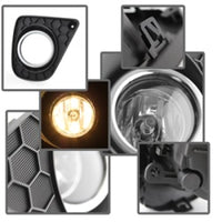 Thumbnail for Spyder Honda Accord 2013-2015 2Dr OEM Fog Lights W/Switch- Clear FL-HA2013-2D-C