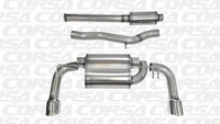 Thumbnail for Corsa 2008-2015 Mitsubishi Lancer Evolution X Sedan 2.0L Polished Sport Dual Rear Cat-Back Exhaust