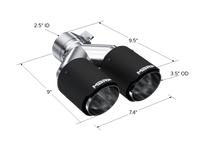 Thumbnail for MBRP Universal Carbon Fiber Dual Tip 3.5in OD/2.5in Inlet