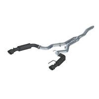 Thumbnail for MBRP 15-19 Ford Mustang EcoBoost 2.3L Black 3in Cat Back Dual Split Rear Exit (Race Version)