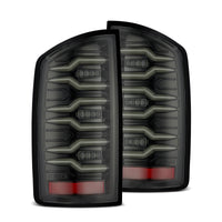 Thumbnail for AlphaRex 07-08 Dodge Ram1500/07-09 Dodge Ram 2500+3500 Luxx-Series LED Tail Lights(Pair) Alpha Black