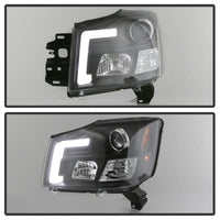 Thumbnail for Spyder 04-15 Nissan Titan / 04-07 Nissan Armada V2 Projector Headlights - Black PRO-YD-NTI04-DRL-BK