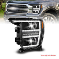 Thumbnail for Anzo 21-23 Ford F150 LED Projector Headlight w/Switchback+Sequential - Black (Driver Side Only)