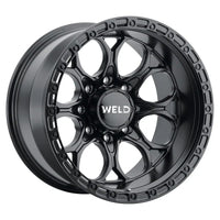 Thumbnail for Weld Off-Road 20x9 / BP 8x165.1 / ET 00 / BS 5.00 / Ledge 8 Wheels Satin Black / Black Ring 125.1