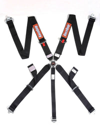 Thumbnail for RaceQuip Black SFI CAMLOCK 5pt PU Lap Seat Belt