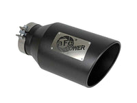 Thumbnail for aFe Power Universal 5in Inlet 8in Outet MACH Force-XP Clamp-On Exhaust Tip - Black