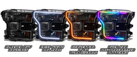 Thumbnail for Oracle 15-17 Ford F-150 Dynamic RGB+A Pre-Assembled Headlights Halogen - Blk Edition - SEE WARRANTY