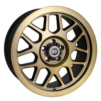 Thumbnail for Enkei Matrix 17x9 5x127 10mm Offset 108mm Bore Brushed Gold Wheel
