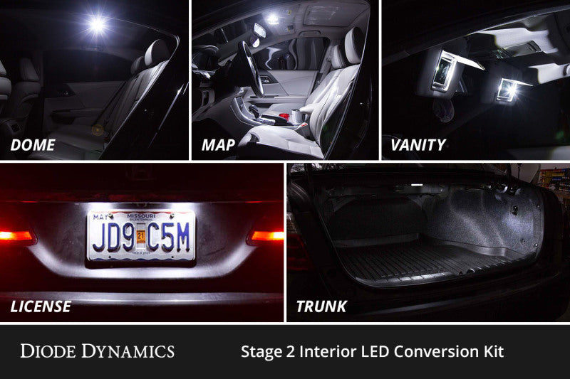 Diode Dynamics 12-16 Chevrolet Malibu Interior LED Kit Cool White Stage 1