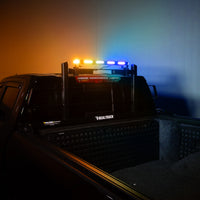 Thumbnail for Putco 24In Universal 24In Tri Color Hornet Light (Amber/Blue/White) - LED Stealth Rooftop Strobe Bar