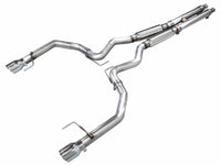 Thumbnail for AWE 2024 Ford Mustang GT Fastback S650 RWD Track Edition Catback Exhaust w/ Dual Chrome Silver Tips