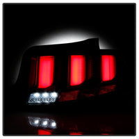 Thumbnail for Spyder 10-12 Ford Mustang - Light Bar Seq. Turn Signal LED Tail Lights - Black - ALT-YD-FM10-LED-BK