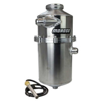 Thumbnail for Moroso 2 Pc 60/40 Split 16.5in Tall 7in Dia 7.5qt Single Inlet Dry Sump Tank w/16AN Male Fitting