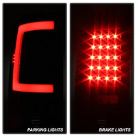 Thumbnail for Xtune GMC Sierra 07-13 LED Tail Lights Black ALT-ON-GS07-G2-LED-BK