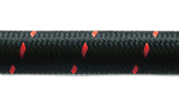 Thumbnail for Vibrant -12 AN Two-Tone Black/Red Nylon Braided Flex Hose (10 foot roll)