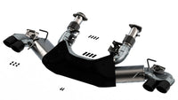 Thumbnail for Borla 2020 Chevrolet Corvette C8 6.2 ATAK 3in Exhaust System Dual Round Rolled A/C Black Chrome Tips