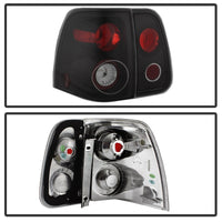 Thumbnail for Spyder Lincoln Navigator 03-06 Euro Style Tail Lights Black ALT-YD-LN03-BK