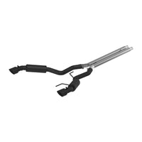 Thumbnail for MBRP 15-17 Ford Mustang GT 5.0 3in Cat Back Dual Split Rear Race Version 4.5in Tips - Black Coated