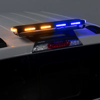 Thumbnail for Putco 24In Universal 24In Tri Color Hornet Light (Amber/Blue/White) - LED Stealth Rooftop Strobe Bar