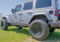 Thumbnail for N-Fab RKR Step System 2019 Jeep Wrangler JT 4 Door Truck Full Length - Tex. Black - 1.75in