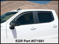 Thumbnail for EGR 2019 Chevy 1500 Crew Cab In-Channel Window Visors - Dark Smoke