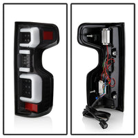 Thumbnail for Spyder Chevy Silverado 19-20 LED Tail Light Black ALT-YD-CS19HAL-BK