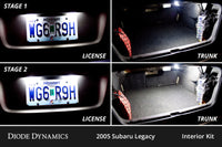 Thumbnail for Diode Dynamics 05-09 Subaru Legacy Interior LED Kit Cool White Stage 1