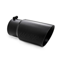 Thumbnail for MBRP Universal Tip 6 O.D. Dual Wall Angled 5 inlet 12 length - Black Finish