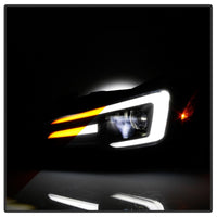 Thumbnail for Spyder Subaru Impreza WRX 15-20 Halogen High-Power LED Headlights- Black PRO-YD-SWRX15HALAP-SBSEQ-BK