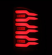 Thumbnail for AlphaRex 07-14 Chevrolet Silverado 1500/2500HD/3500HD Luxx-Series LED Tail Lights Blk w/Smoked Lens