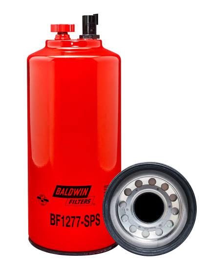 Baldwin BF1274-SPS Fuel/Water Separator Spin-on Filter with Drain, Sensor Port and Reusable Sensor