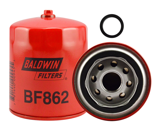 Baldwin BF862 Secondary Fuel Spin-on Filter with Removal Nut