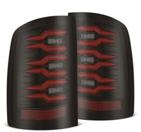 Thumbnail for AlphaRex 07-13 GMC Sierra 1500/07-14 2500/3500HD (No Clsc/Dually) Luxx-Series LED Tail Lghts Blk Red