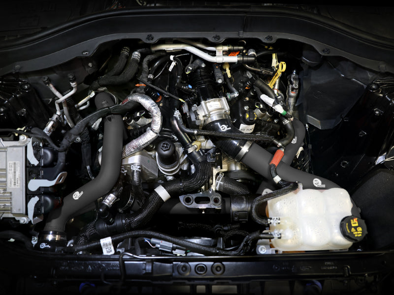 aFe 22-23 Ford Explorer BladeRunner Aluminum Hot and Cold Charge Pipe Kit - Blk