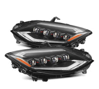 Thumbnail for AlphaRex 23-24 Nissan Z NOVA-Series LED Projector Headlights Black w/Activation Light & Seq.Sig