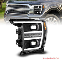 Thumbnail for Anzo 21-23 Ford F150 LED Projector Headlight w/Switchback+Sequential - Black (Driver Side Only)