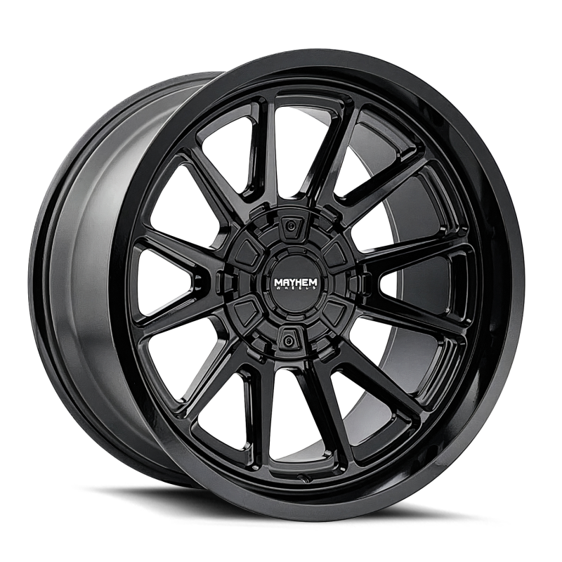 Mayhem 8116 Intrepid 20x9 / 6x135/139.7 BP / 0mm Offset / 106mm Hub Gloss Black Wheel